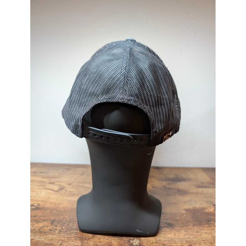 Vintage Honda Fly Racing Trucker Hat Mesh Snapback Black White Distressed Cap - Picture 3 of 8